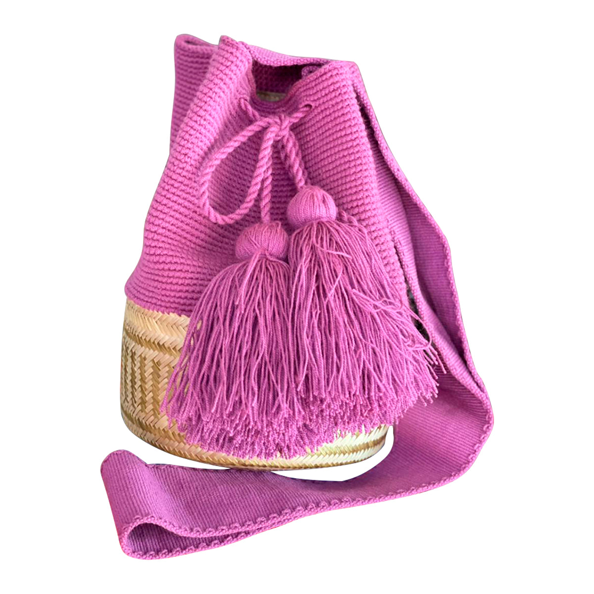 Mochila de Hilo color Rosa Chicle
