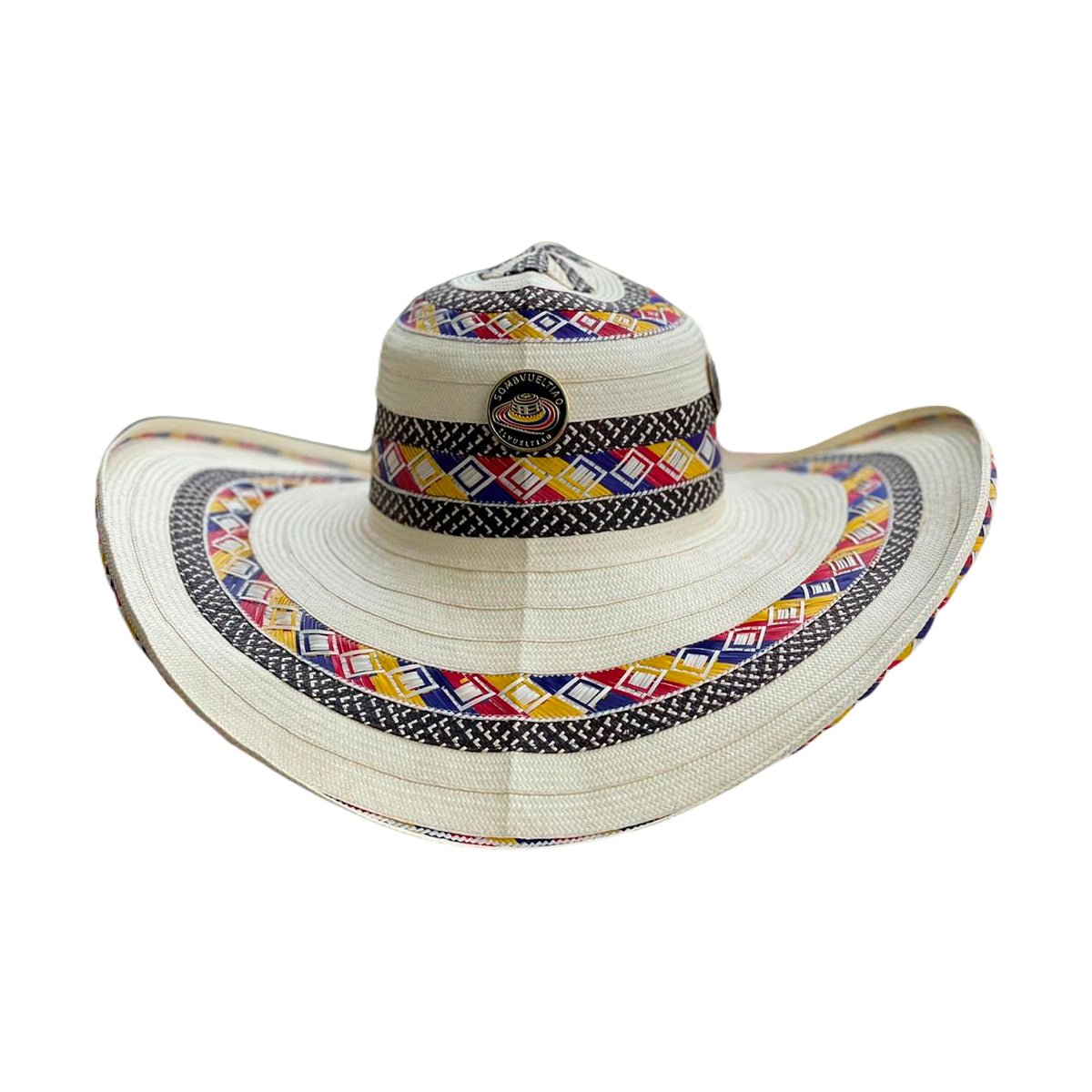 Sombrero 33 Fibras Exclusivo Multicolor Extrafino