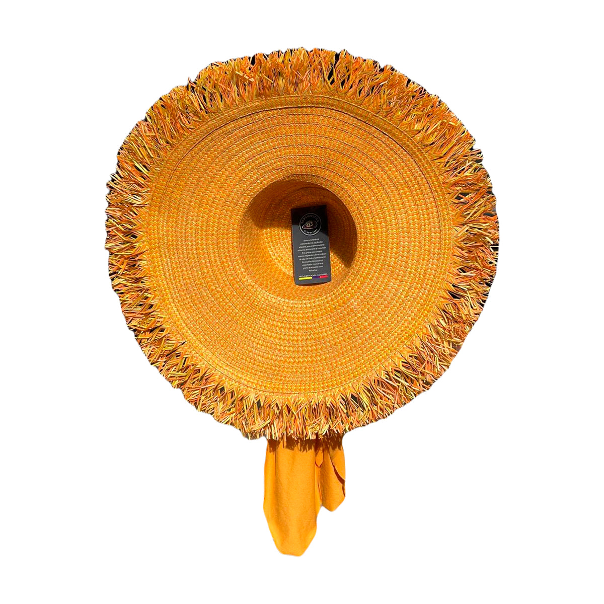 Pava Artesanal Tono Naranja Desflecada Fina