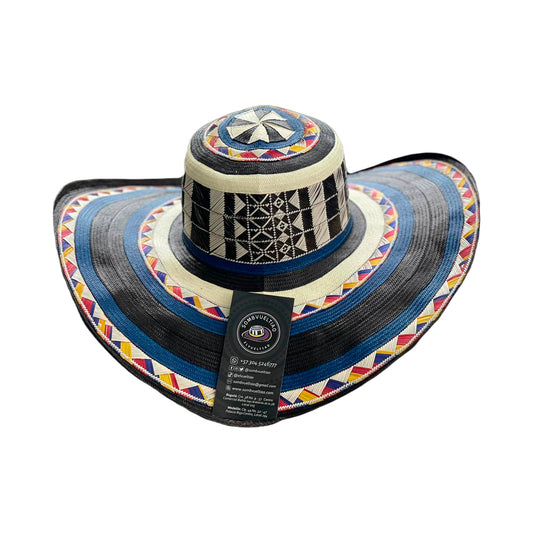 Sombrero 31 Fibras Exclusivo Multicolor Extrafino