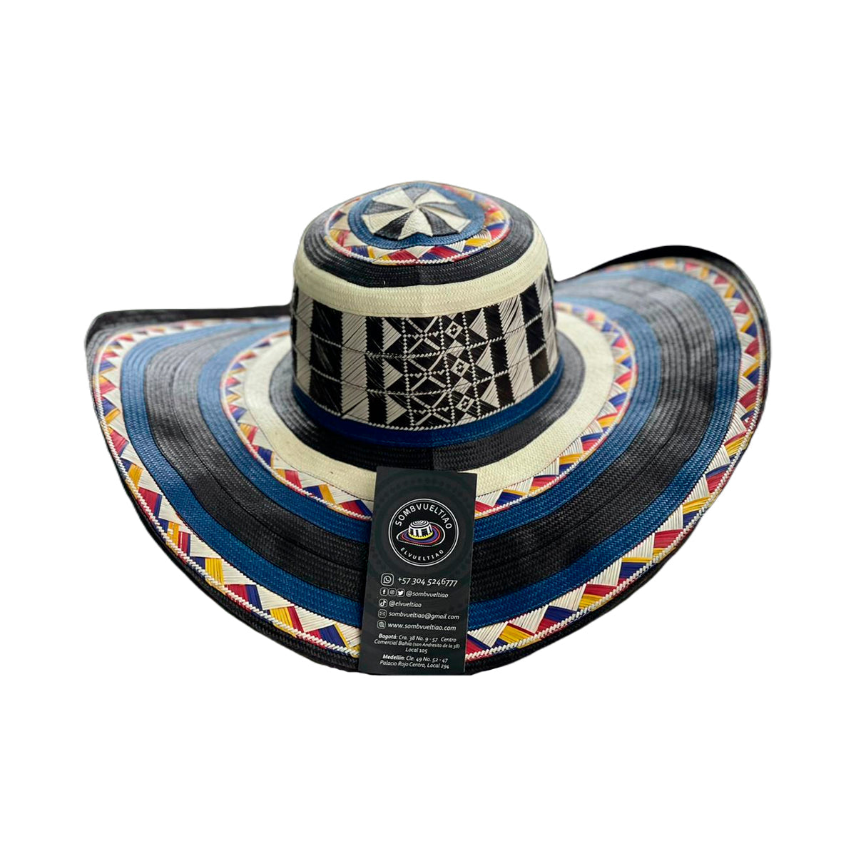 Sombrero 31 Fibras Exclusivo Multicolor Extrafino
