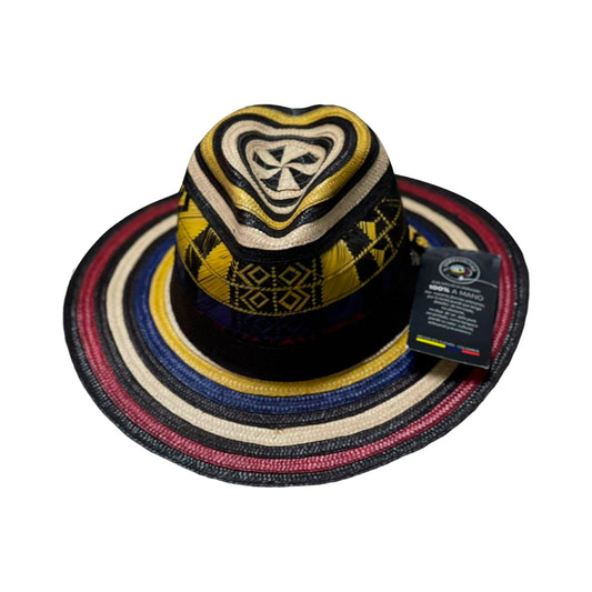 Sombrero Corto Exclusivo Diseño Tricolor