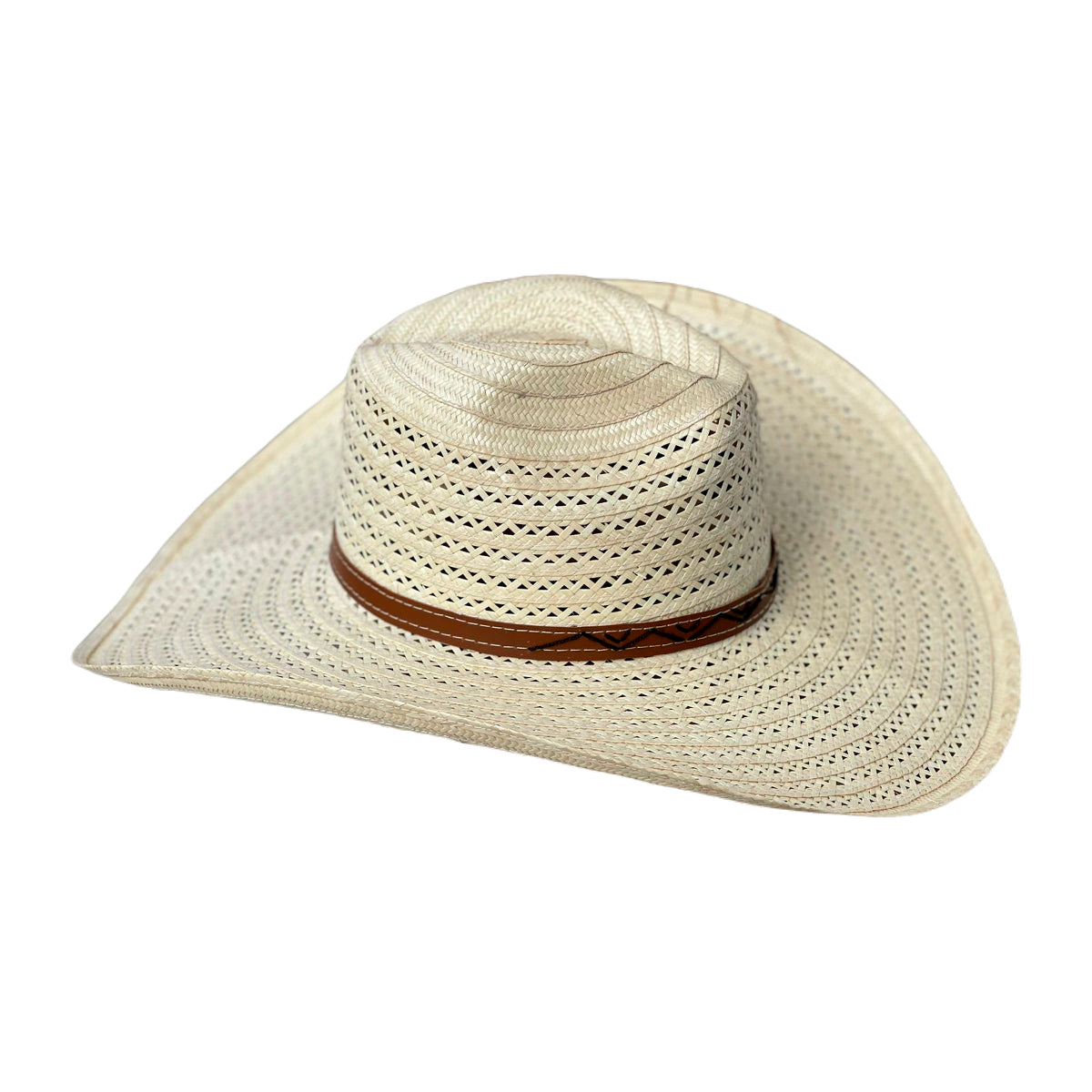 Sombrero 23 Fibras Diseño Calado Beige Extrafino