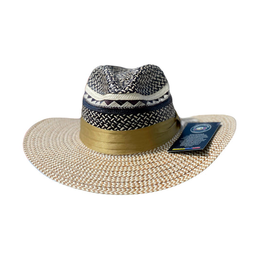 Sombrero Panameño Dorado Diseño Granito MY