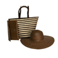Combo Bolso Cebra + Sombrero + Cartera