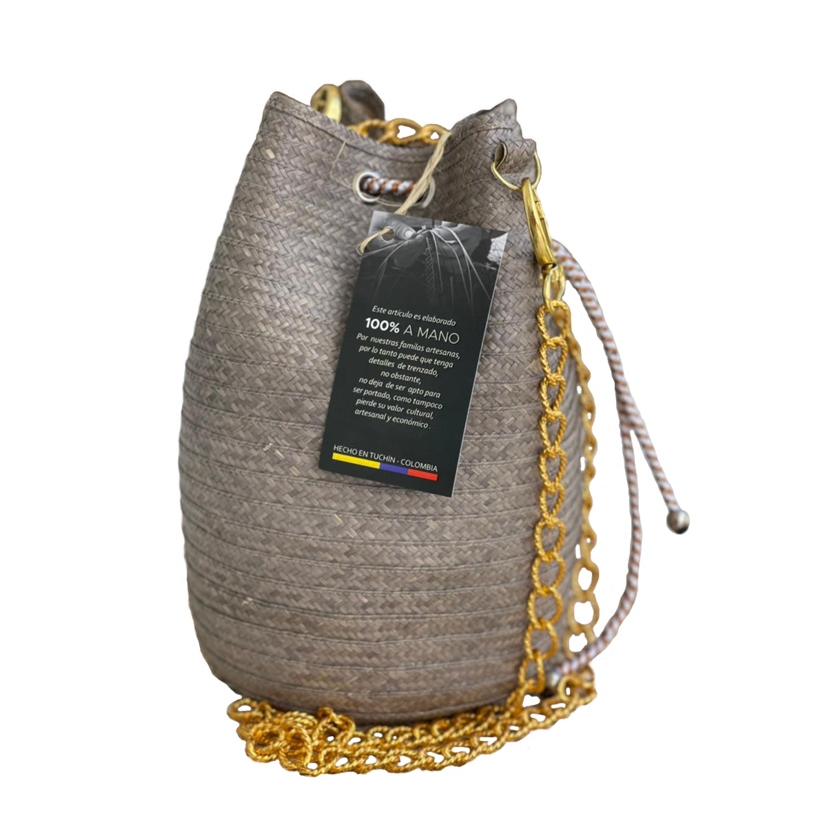 Mochila de caña Flecha en color Gris
