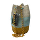 Mochila de caña Flecha tres colores con correa en cadena rombo