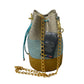 Mochila de caña Flecha tres colores con correa en cadena rombo