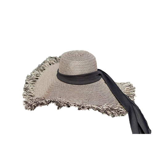 Pava Gris Artesanal Con Flecos Alta Calidad MY