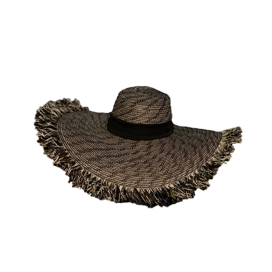 Pava Exclusiva Con Flecos Diseño Tejido Fino