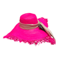 Pava Fucsia Calidad Artesanal Con Flecos A Mano