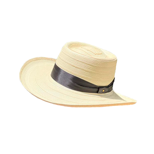 Sombrero Artesanal a la Corta Beige 23 Fibra MY