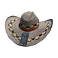 Sombrero 23 fibras con Malla Exclusivo Gris Con Diseño de Ajedrez
