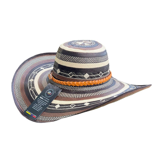 Sombrero Exclusivo 23 Fibras Marron Extrafino