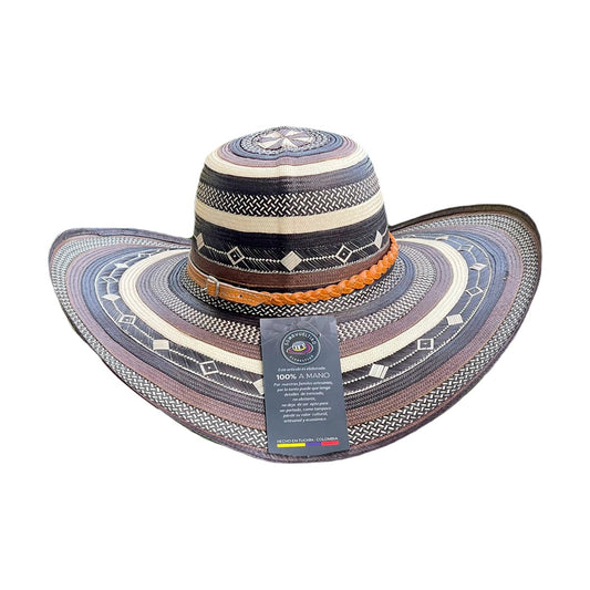 Sombrero Exclusivo 23 Fibras Marron Extrafino