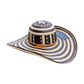Sombrero Exclusivo 23 Fibras Diseño cebra