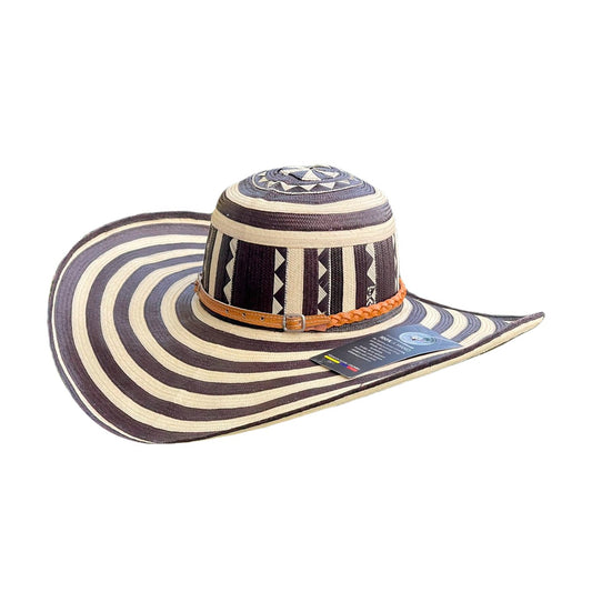 Sombrero Exclusivo 23 Fibras Diseño cebra