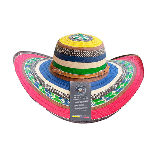 Sombrero Exclusivo 23 Fibras Multicolor Extrafino