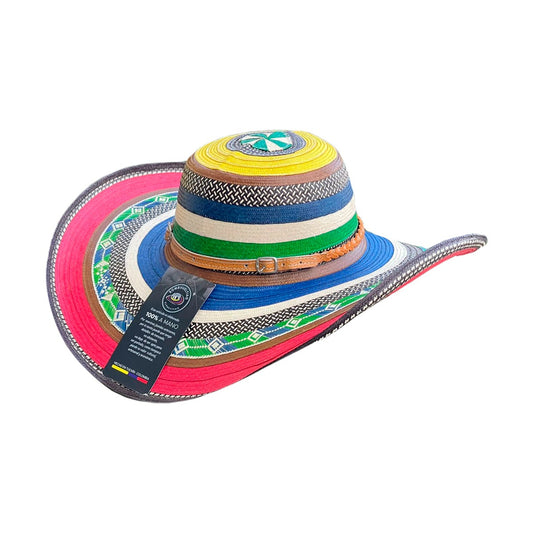 Sombrero Exclusivo 23 Fibras Multicolor Extrafino