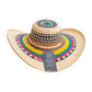Sombrero Exclusivo 23 Fibras Beige Diseño Colorido