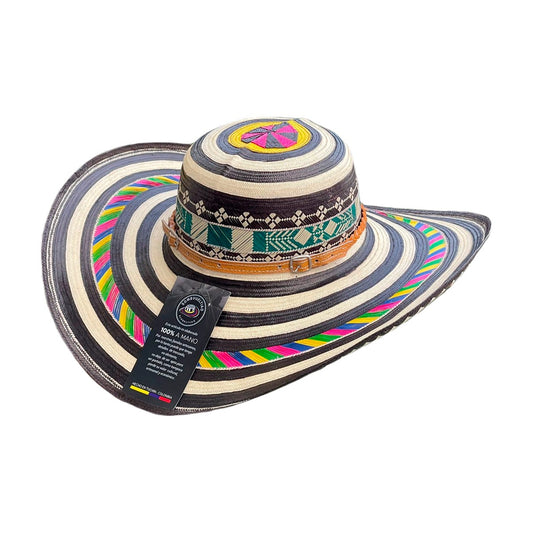 Sombrero Exclusivo 23 Fibras Multicolor Fino