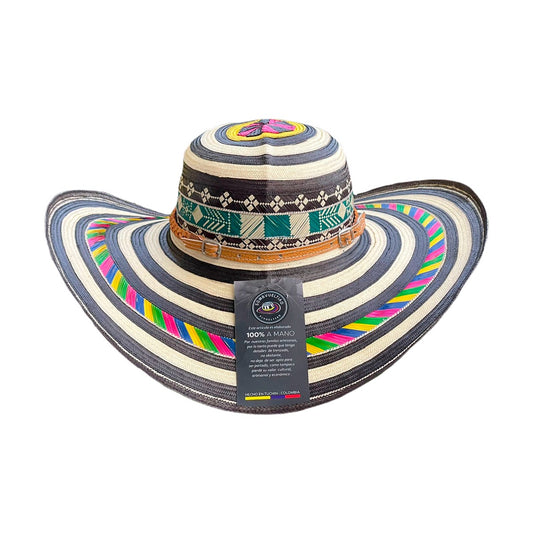 Sombrero Exclusivo 23 Fibras Multicolor Fino
