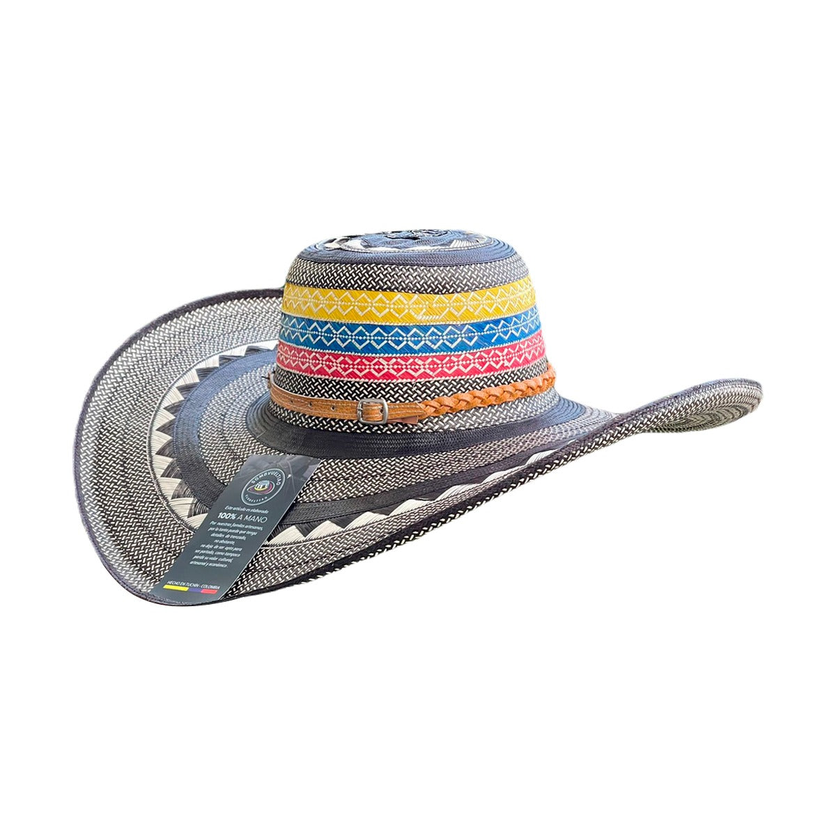 Sombrero Exclusivo 23 Fibras Diseño Colombiano