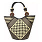 Bolso Diseño Ajedrez En Caña Flecha