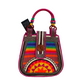 Bolso Pera Exclusivo Caña Flecha Multicolor A Mano
