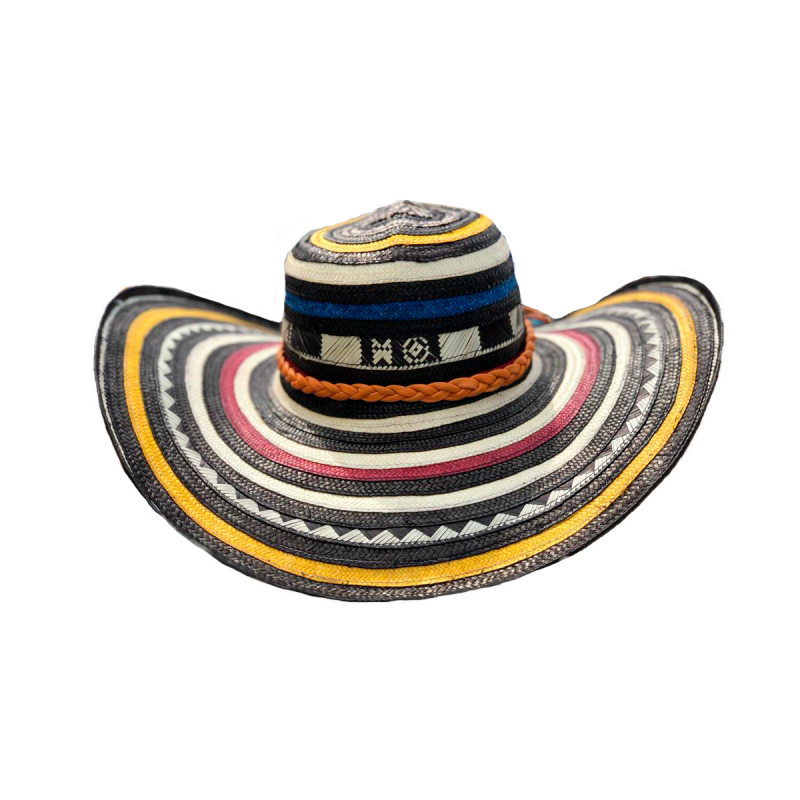 Sombrero 15 Fibras Caña Flecha Multicolor