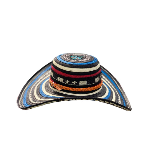 Sombrero 15 Fibras Diseño Azul Calidad MY