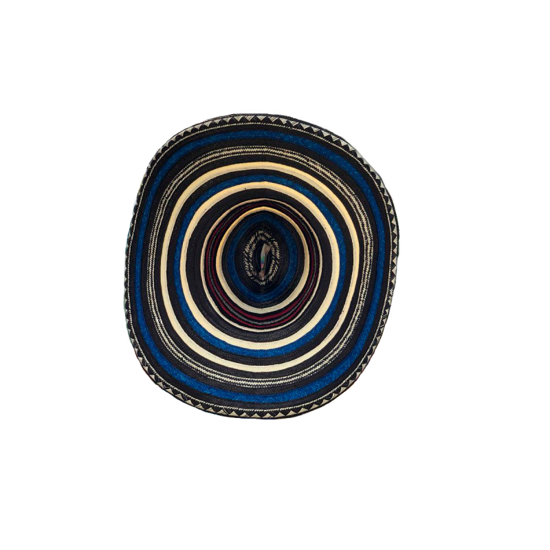 Sombrero 15 Fibras Diseño Azul Calidad
