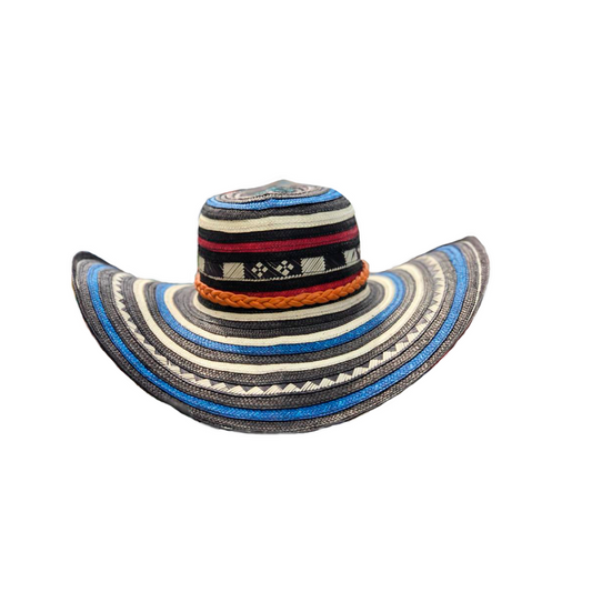 Sombrero 15 Fibras Diseño Azul Calidad MY