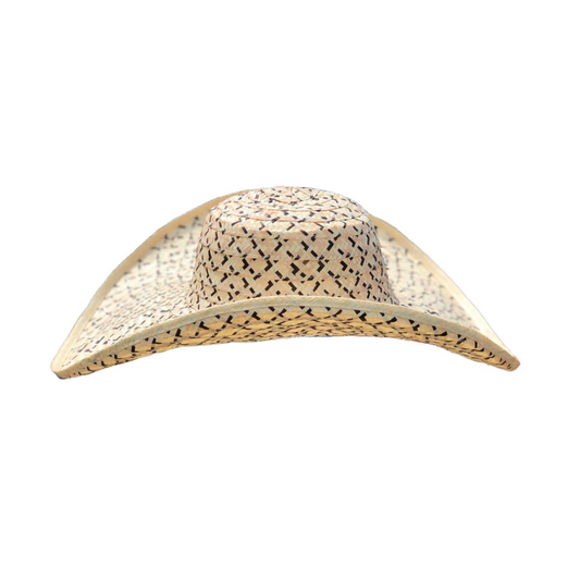 Sombrero 15 Fibras Diseño Blanco Figuras MY