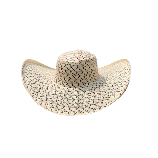 Sombrero 15 Fibras Diseño Blanco Figuras MY
