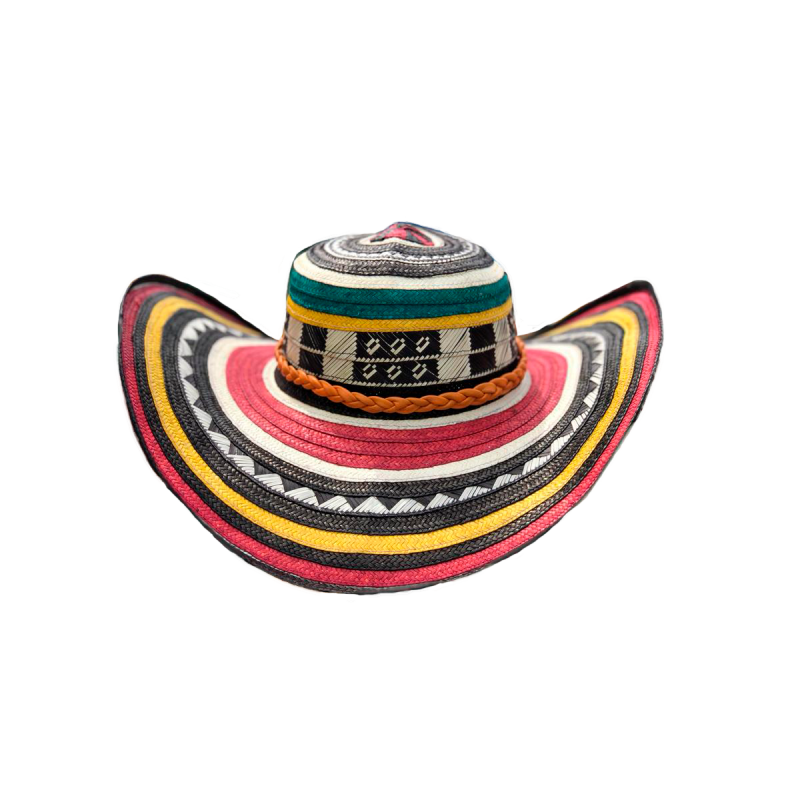 Sombrero 15 Fibras Diseño Económico Multicolor