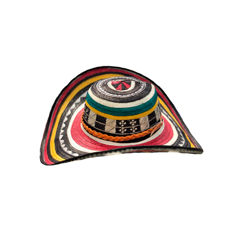Sombrero 15 Fibras Diseño Económico Multicolor