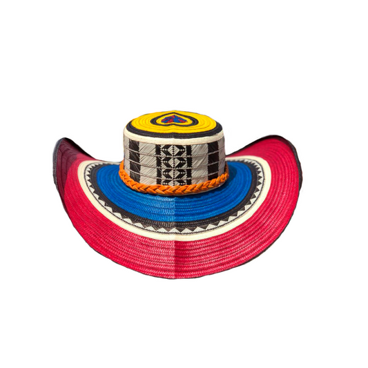 Sombrero 15 Fibras Diseño Tricolor Tradicional MY