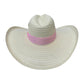 Sombrero 23 Fibras Con Caballo Cinta Rosa Pastel