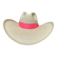 Sombrero 23 Fibras Con Caballo Cinta Rosa