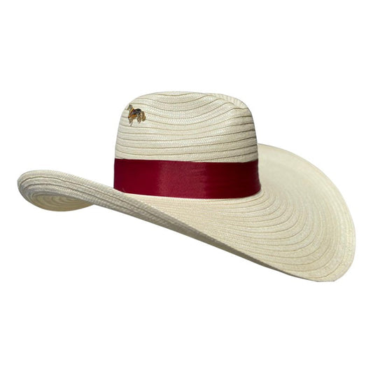 Sombrero 23 Fibras Con Caballo Cinta Vino MY