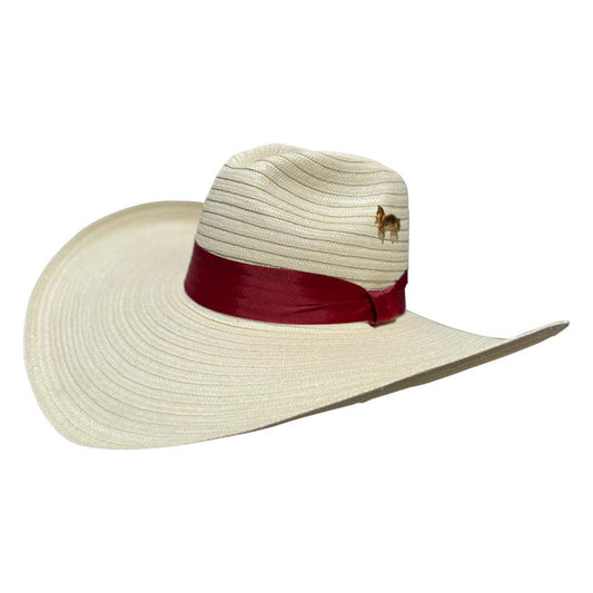 Sombrero 23 Fibras Con Caballo Cinta Vino MY
