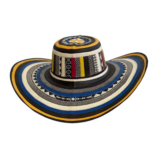 Sombrero 21 Fibras Diseño Colores