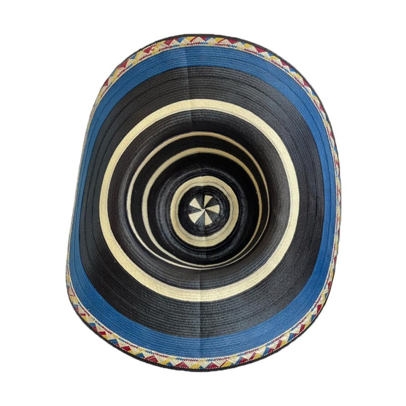 Sombrero 21 Fibras Negro Artesanal