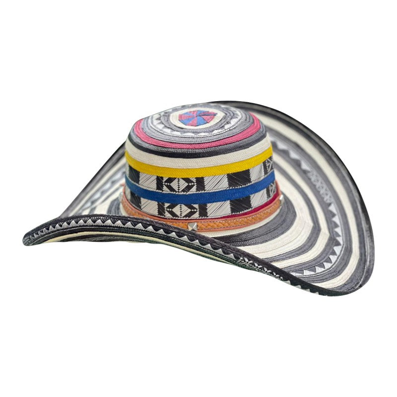 Sombrero 21 Fibras Tradicional Tricolor