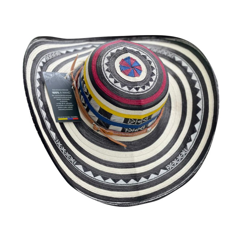 Sombrero 21 Fibras Tradicional Tricolor