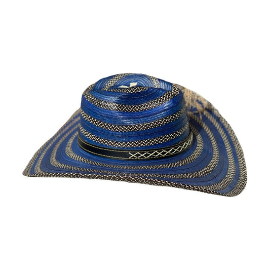 Sombrero 23 Fibras Azul Hormado MY