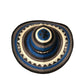 Sombrero 23 Fibras Azul Y Negro