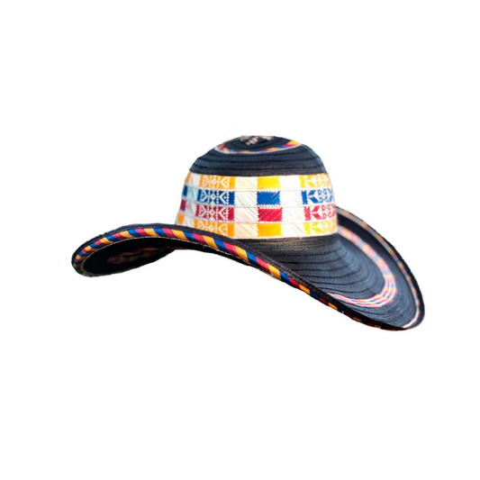 Sombrero 23 Fibras Black Diseño Colombiano