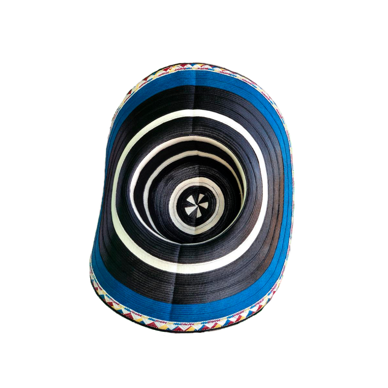 Sombrero 23 Fibras Diseño Azul